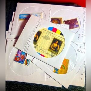 37 Russian Postage Stamps Lot Pictorial Vintage (1980s-90s)